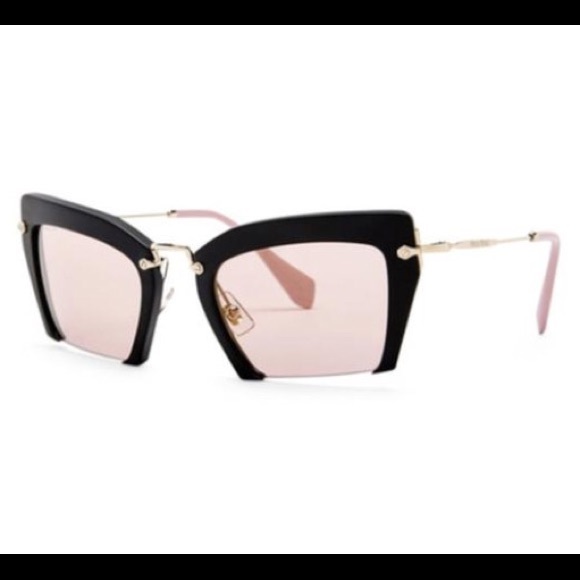 New Miu Miu - Cat Eye Plastic Frame Sunglasses - Picture 2 of 7